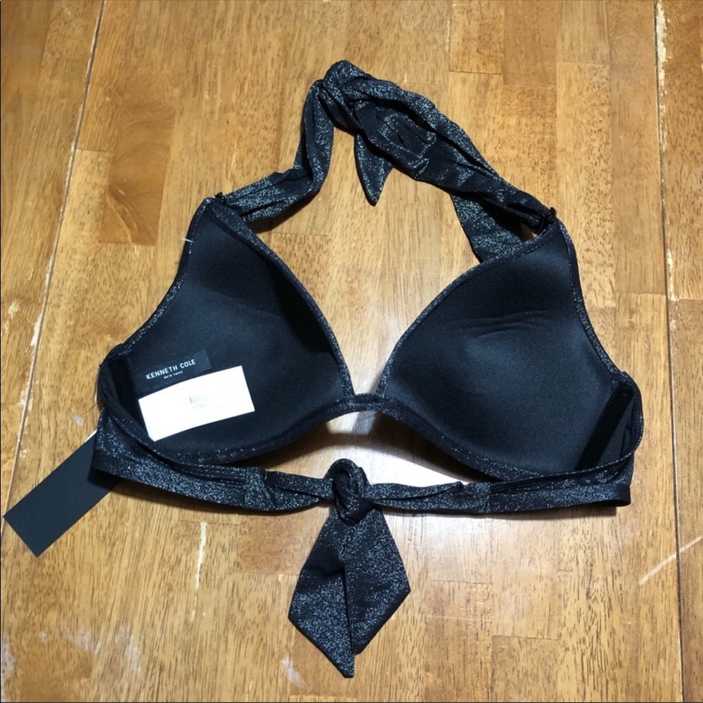Kenneth Cole Shimmer Charcoal Push-Up Bikini Top 36 B/C - Picture 6 of 12